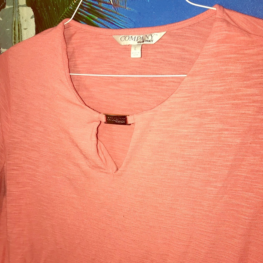 Pink women’s blouse by “company” sized large